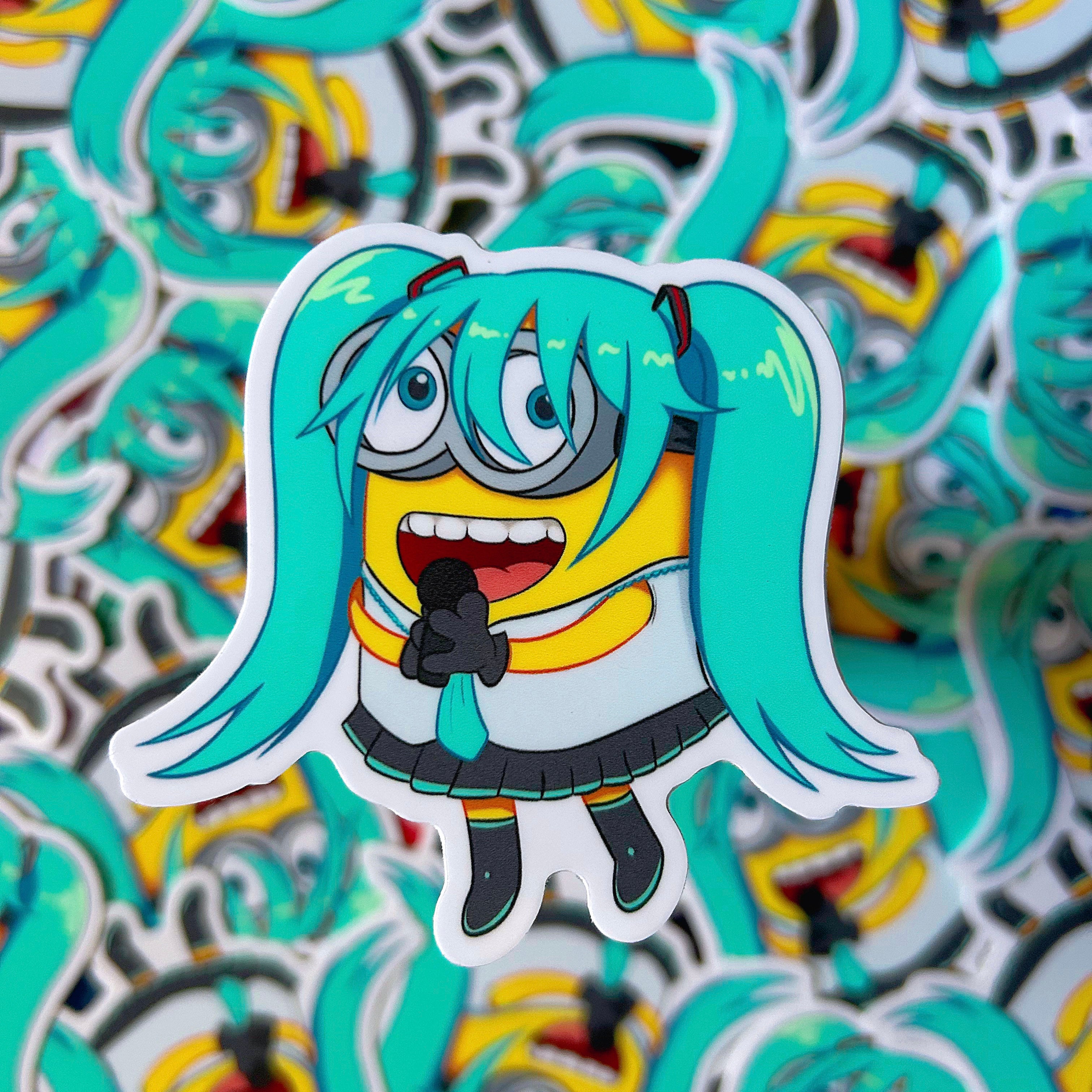 Hatsune Minion Stickers